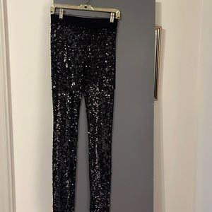 Holiday sequin leggings by BCBG MaxAzria